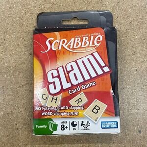 Scrabble Slam Card Game Parker Brothers Word Game 55 Cards Instructions